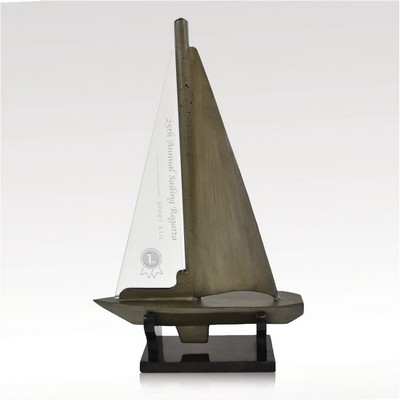 Platinum Finish Sail Ship Award - Vero